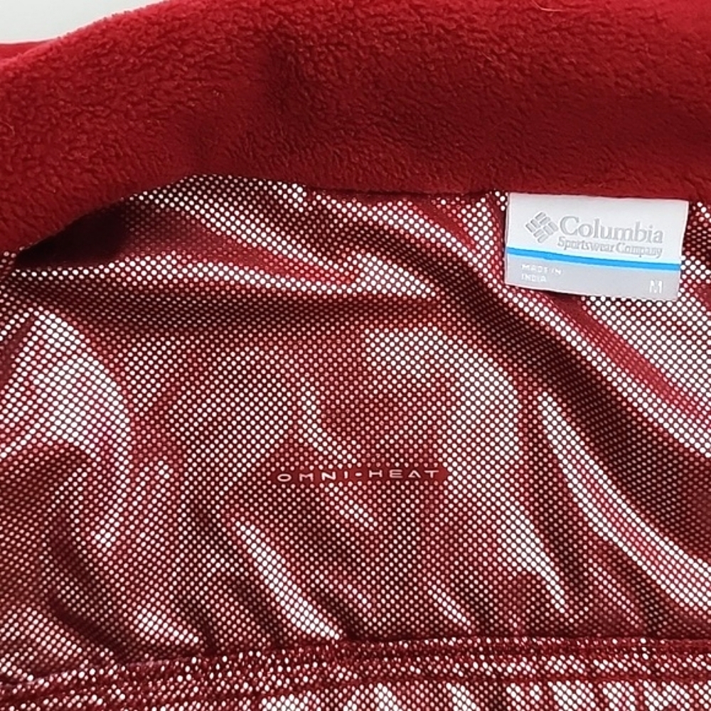Columbia Women's Classic Fit Omni-Shield Basin Butte Fleece Jacket Red M - Picture 13 of 16